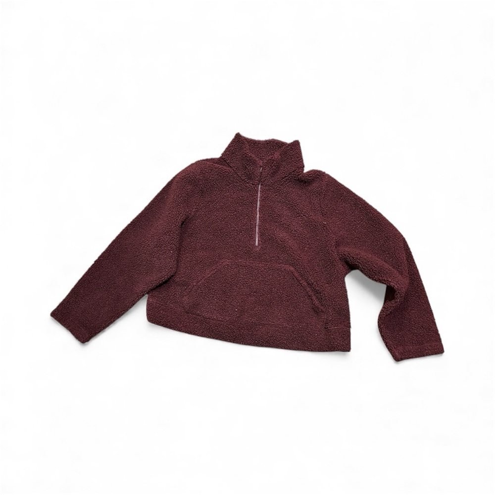 All in Motion Maroon Sherpa Fleece Jacket. Womens XXL - Picture 4 of 11